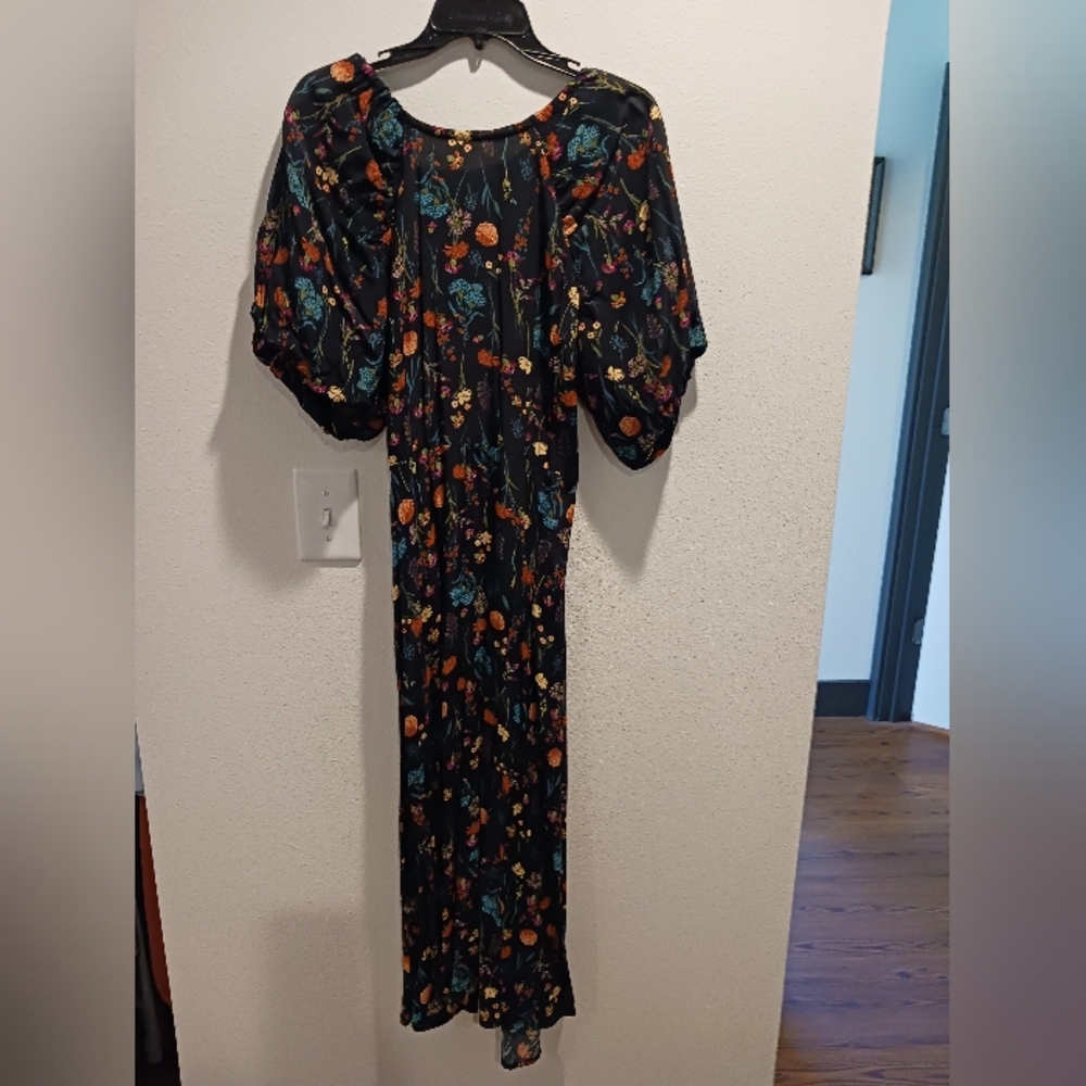 Floral Black Maxi Dress